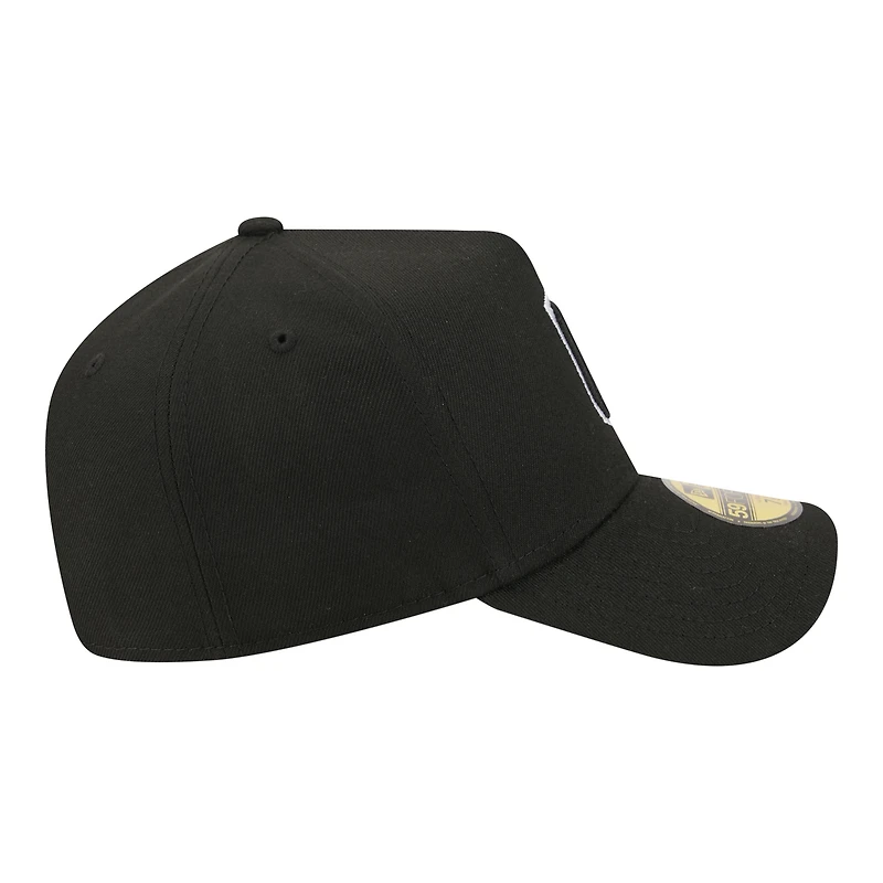 Men's New Era  Black Cleveland Guardians A-Frame 59FORTY Fitted Hat