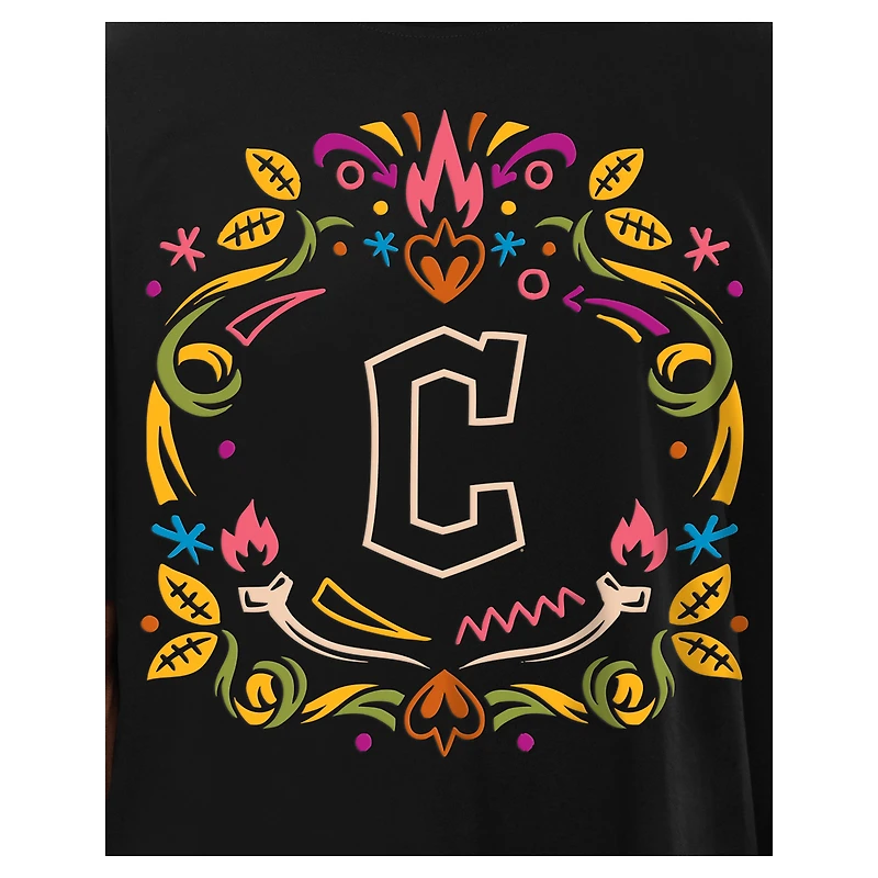 Men's New Era Black Cleveland Guardians Día de los Muertos T-Shirt
