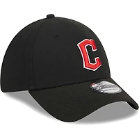 Casquette Flex 39THIRTY avec logo Cleveland Guardians New Era pour homme, noire