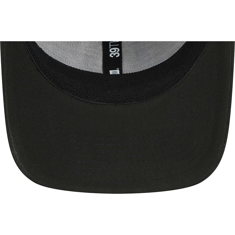 Men's New Era Black Cleveland Guardians Logo 39THIRTY Flex Hat