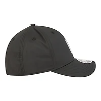 Casquette New Era noire Cleveland Guardians métallisée 39THIRTY M-Crown Flex pour homme
