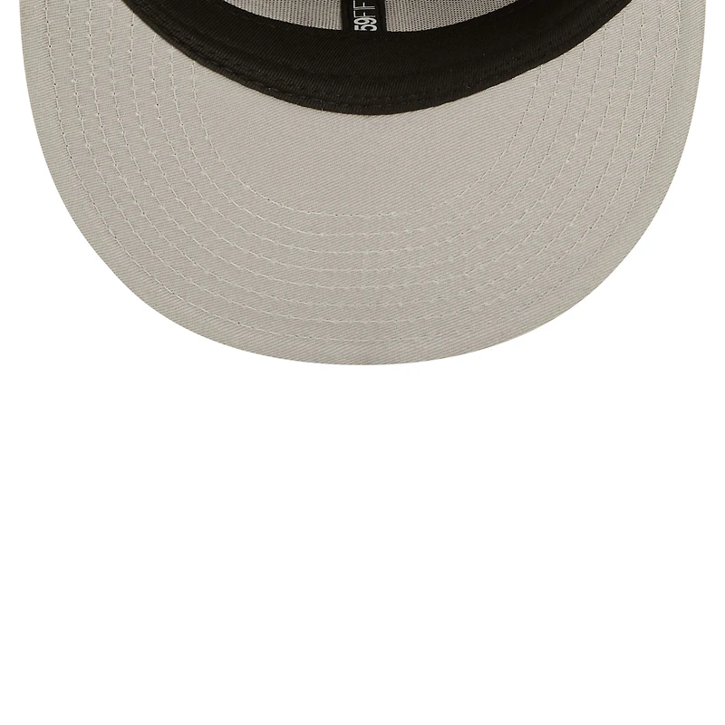 Men's New Era Cardinal Cleveland Guardians White Logo 59FIFTY Fitted Hat