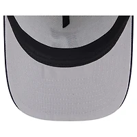 Men's New Era Cream/Navy Cleveland Guardians Banner A-Frame 9FIFTY Trucker Snapback Hat