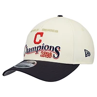 Men's New Era  Cream/Navy Cleveland Guardians World Series 9FORTY M-Crown Adjustable Hat