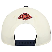 Men's New Era  Cream/Navy Cleveland Guardians World Series 9FORTY M-Crown Adjustable Hat