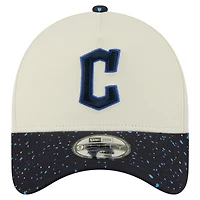 Casquette ajustable New Era 9FORTY crème pour homme des Cleveland Guardians