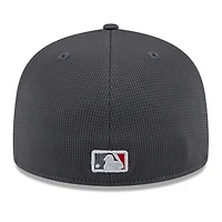 Men's New Era  Gray/Red Cleveland Guardians 2025 Batting Practice 59FIFTY Fitted Hat