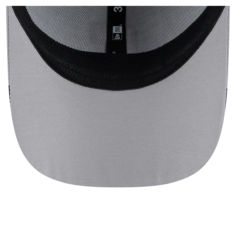 Men's New Era  Gray Cleveland Guardians Linear 39THIRTY Flex-Fit Hat