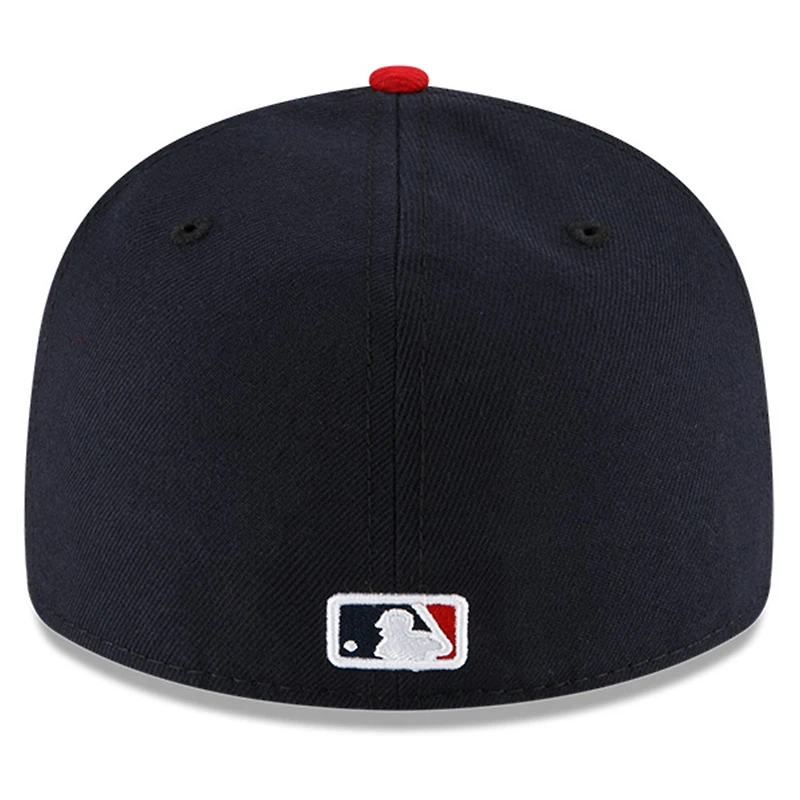 Men's New Era Red/Black Cleveland Guardians Authentic Collection On-Field Low Profile 59FIFTY Fitted Hat