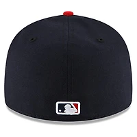 Men's New Era  Red/Black Cleveland Guardians Authentic Collection On-Field Low Profile 59FIFTY Fitted Hat