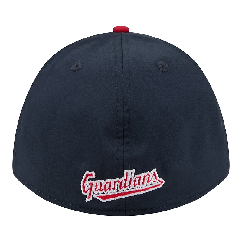 Men's New Era Navy/Red Cleveland Guardians Rope M-Crown A-Frame 39THIRTY Flex Hat