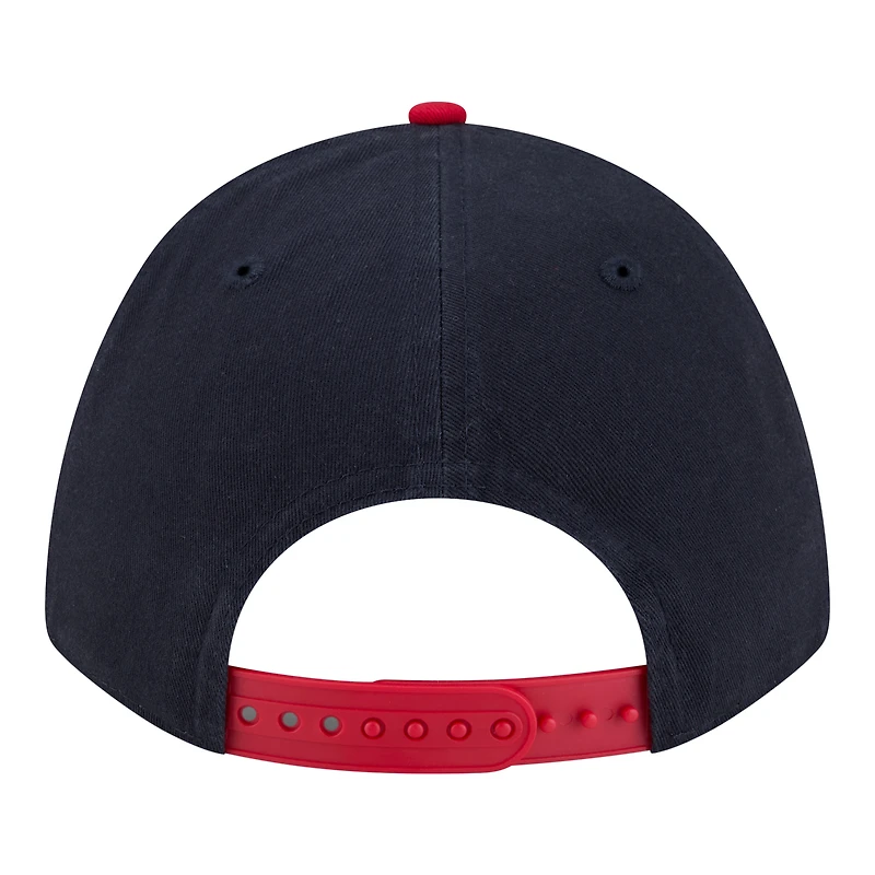Men's New Era Navy/Red Cleveland Guardians Team Loyal 9FORTY M-Crown Adjustable Hat