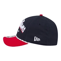 Men's New Era Navy/Red Cleveland Guardians Team Loyal 9FORTY M-Crown Adjustable Hat