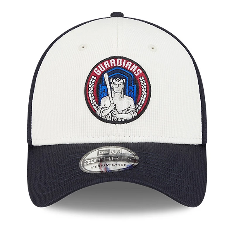 Men's New Era Navy/White Cleveland Guardians City Connect Batting Practice 39THIRTY Flex Hat