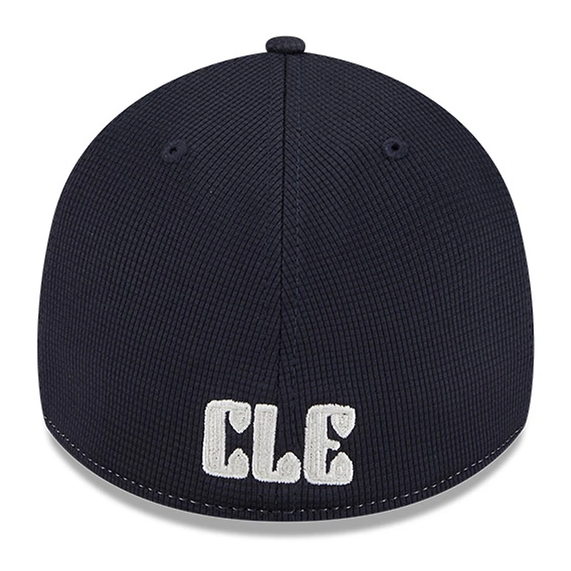 Men's New Era Navy/White Cleveland Guardians City Connect Batting Practice 39THIRTY Flex Hat