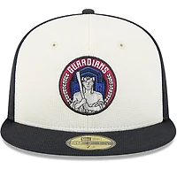 Men's New Era Navy/White Cleveland Guardians City Connect Batting Practice 59FIFTY Fitted Hat