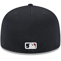 Casquette d'entraînement au bâton New Era 59FIFTY bleu marine/blanc pour homme, City Connect, Cleveland Guardians