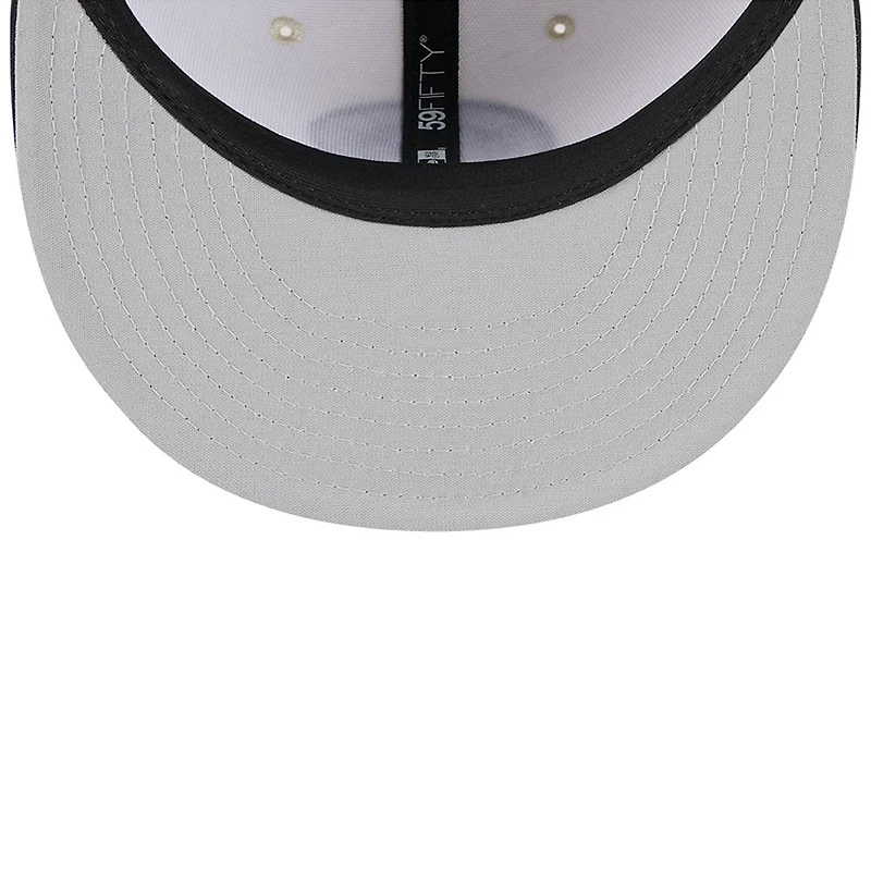 Casquette d'entraînement au bâton New Era 59FIFTY bleu marine/blanc pour homme, City Connect, Cleveland Guardians