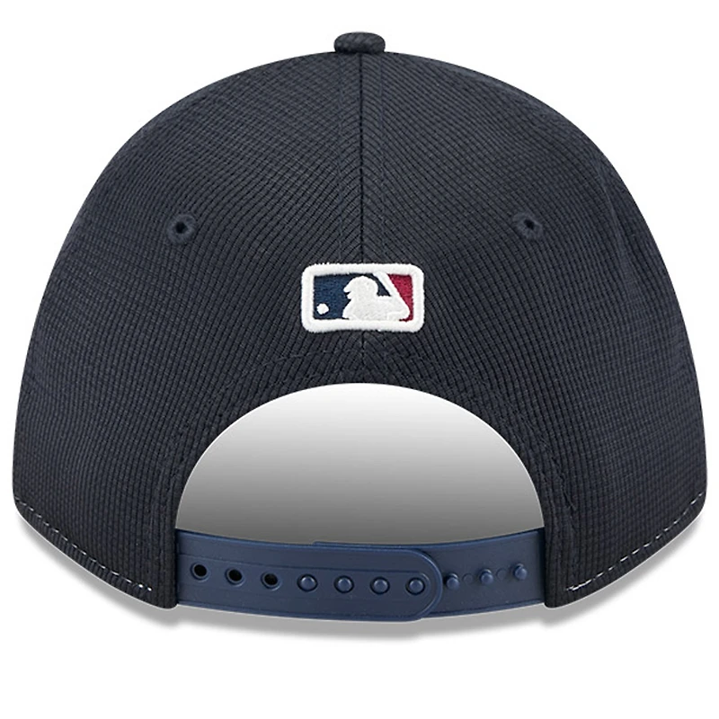 Casquette ajustable 9FORTY M-Crown pour homme, bleu marine/blanc, City Connect, des Cleveland Guardians, New Era