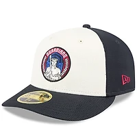 Casquette d'entraînement au bâton New Era 59FIFTY bleu marine/blanc City Connect des Cleveland Guardians pour homme