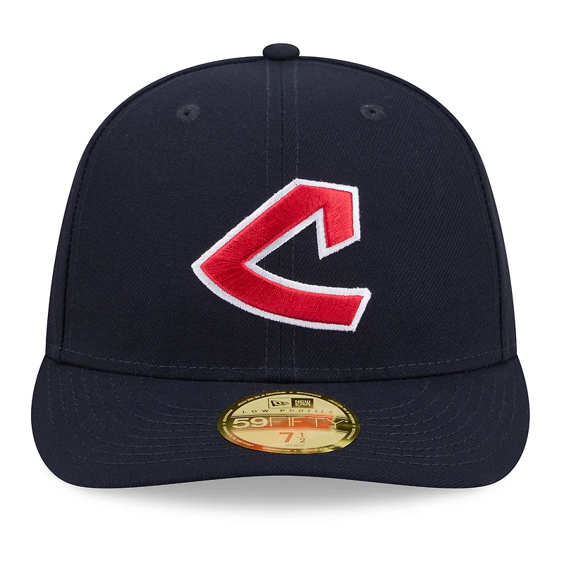 Men's New Era Navy Cleveland Guardians 2026 Baseball Hall of Fame 59FIFTY Low Profile Fitted Hat