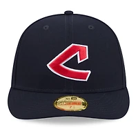 Men's New Era Navy Cleveland Guardians 2026 Baseball Hall of Fame 59FIFTY Low Profile Fitted Hat