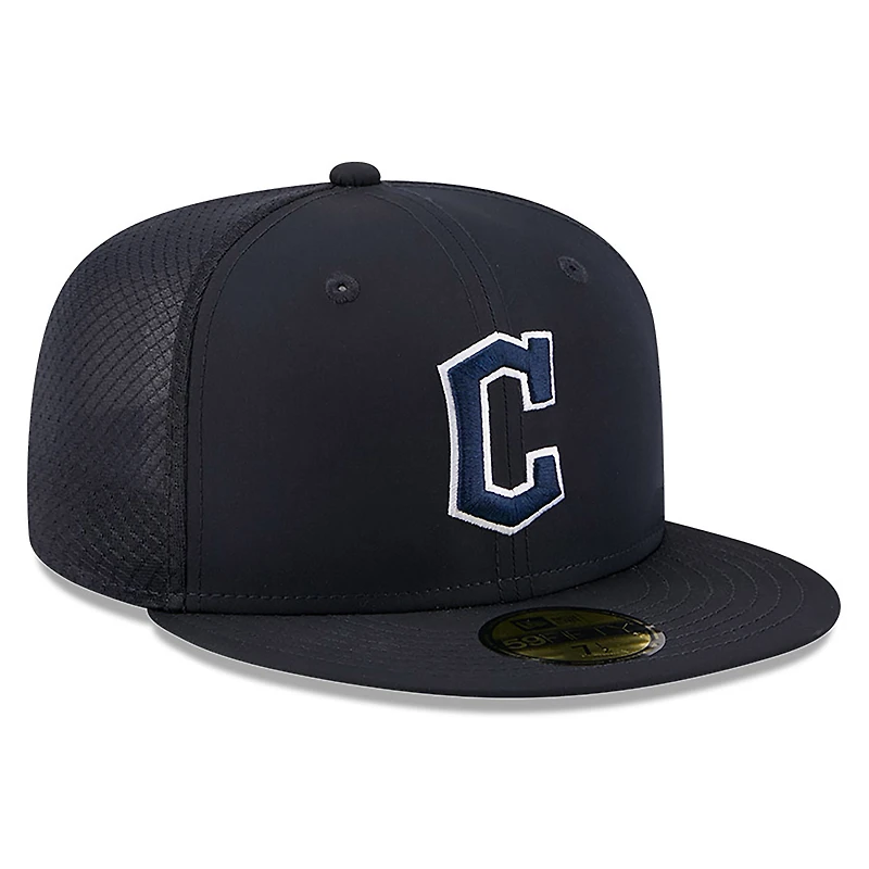Men's New Era Navy Cleveland Guardians 2026 Batting Practice 59FIFTY Fitted Hat
