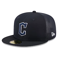 Casquette ajustée New Era 59FIFTY marine Cleveland Guardians 2026 pour homme