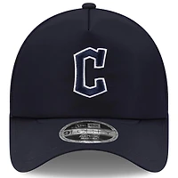 Men's New Era Navy Cleveland Guardians 2026 Batting Practice Apex 9FORTY Adjustable Trucker Hat