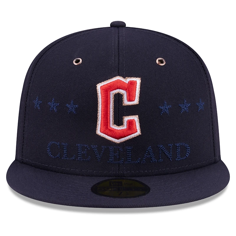 Casquette ajustée New Era 59FIFTY pour homme, bleu marine, Cleveland Guardians, match des étoiles de la MLB 2026