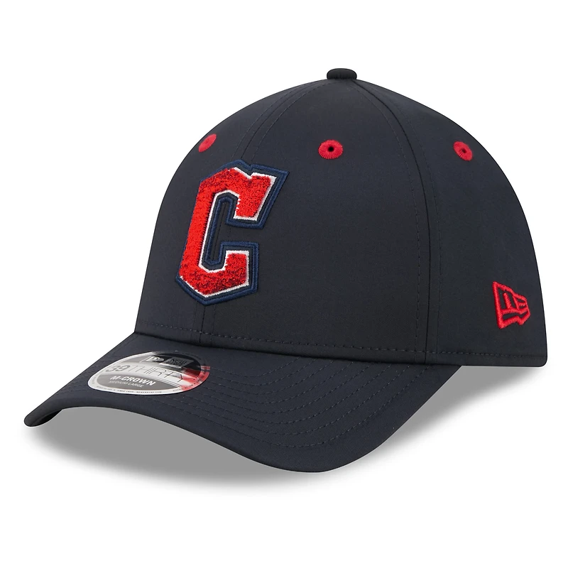 Men's New Era Navy Cleveland Guardians 2026 MLB All-Star Game Workout 39THIRTY M-Crown Flex Hat