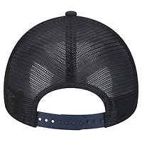 Men's New Era Navy Cleveland Guardians 9FORTY A-Frame Trucker Adjustable Hat