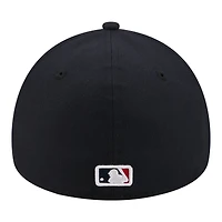 Men's New Era  Navy Cleveland Guardians A-Frame 59FORTY Fitted Hat