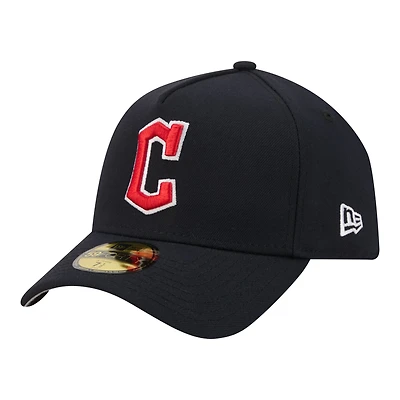 Casquette ajustée New Era 59FORTY bleu marine Cleveland Guardians pour homme