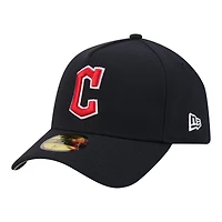 Casquette ajustée New Era 59FORTY bleu marine Cleveland Guardians pour homme