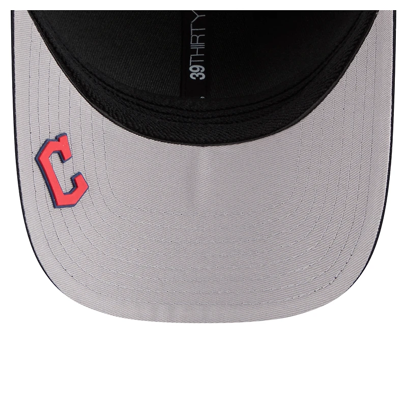 Men's New Era Navy Cleveland Guardians Dash 39THIRTY Flex Hat