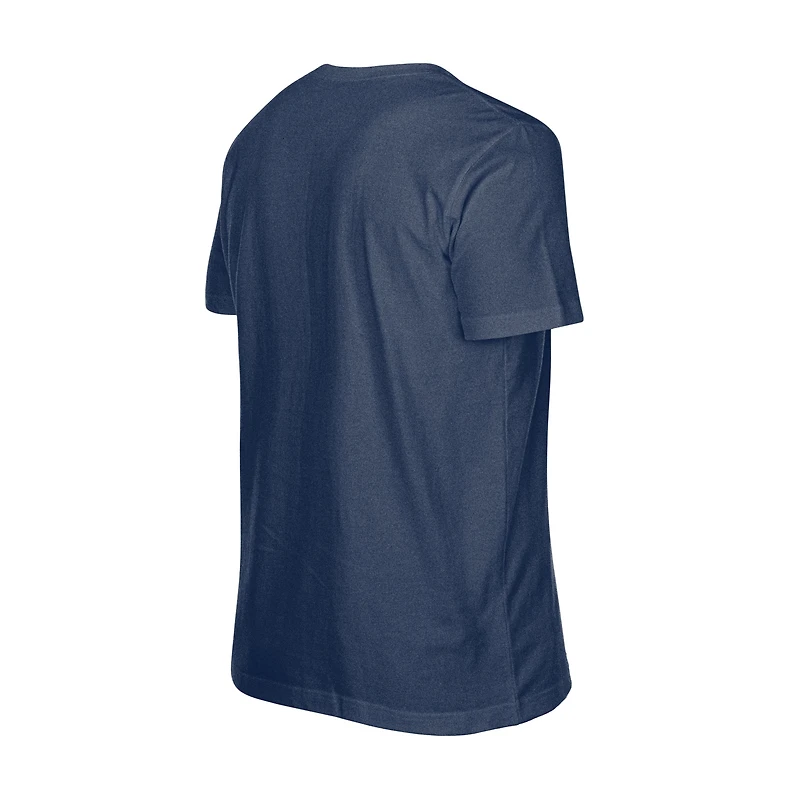 Men's New Era Navy Cleveland Guardians Oversized Throwback Distressed T-Shirt