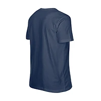Men's New Era Navy Cleveland Guardians  Oversized Throwback Distressed T-Shirt