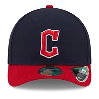 Men's New Era  Navy Cleveland Guardians Player Replica 9FORTY Adjustable Hat