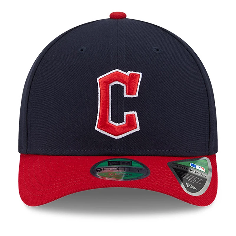 Casquette ajustable New Era Cleveland Guardians Replica 9FORTY pour homme rouge