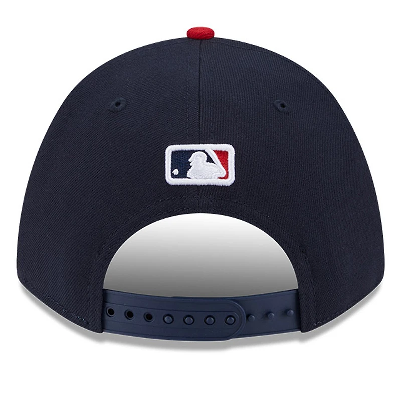 Men's New Era Navy Cleveland Guardians Player Replica 9FORTY Adjustable Hat