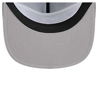 Casquette de golf ajustable rétro en satin bleu marine Cleveland Guardians pour homme New Era