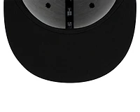 Casquette ajustée New Era pour homme bleu marine Cleveland Guardians Road Authentic Collection On-Field 59FIFTY