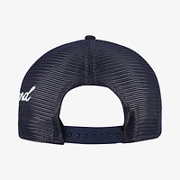Casquette trucker ajustable New Era 9FORTY A-Frame, bleu marine, Cleveland Guardians, logo latéral
