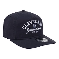 Casquette ajustable New Era bleu marine Cleveland Guardians Stacked 19TWENTY pour homme