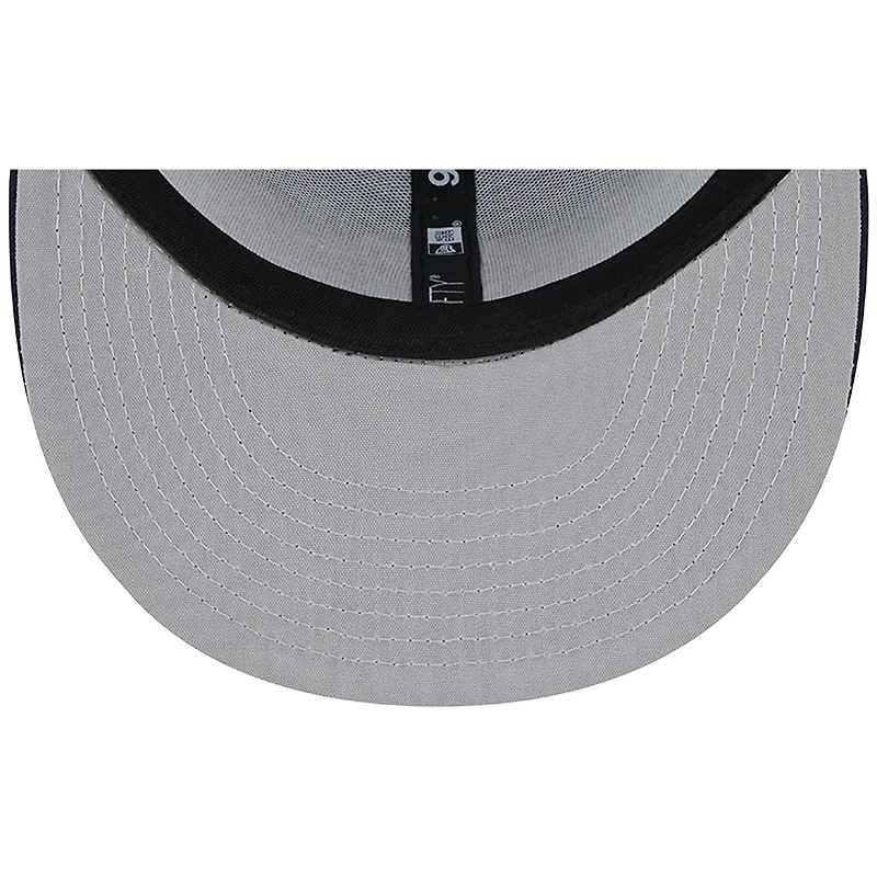 Casquette Snapback 9FIFTY Trucker 9FIFTY bleu marine Cleveland Guardians Team New Era pour homme