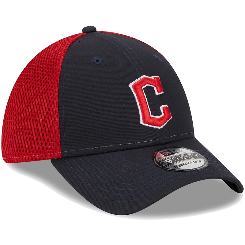 Casquette Flex New Era Cleveland Guardians Team Neo 39THIRTY pour homme bleu marine