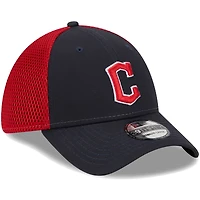 Casquette Flex New Era Cleveland Guardians Team Neo 39THIRTY pour homme bleu marine