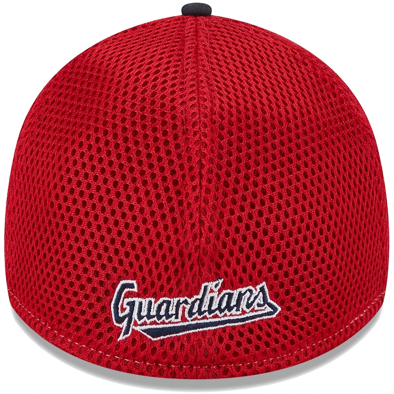 Casquette Flex New Era Cleveland Guardians Team Neo 39THIRTY pour homme bleu marine