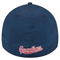 Men's New Era Navy Cleveland Guardians Tonal Camo 39THIRTY Flex Hat